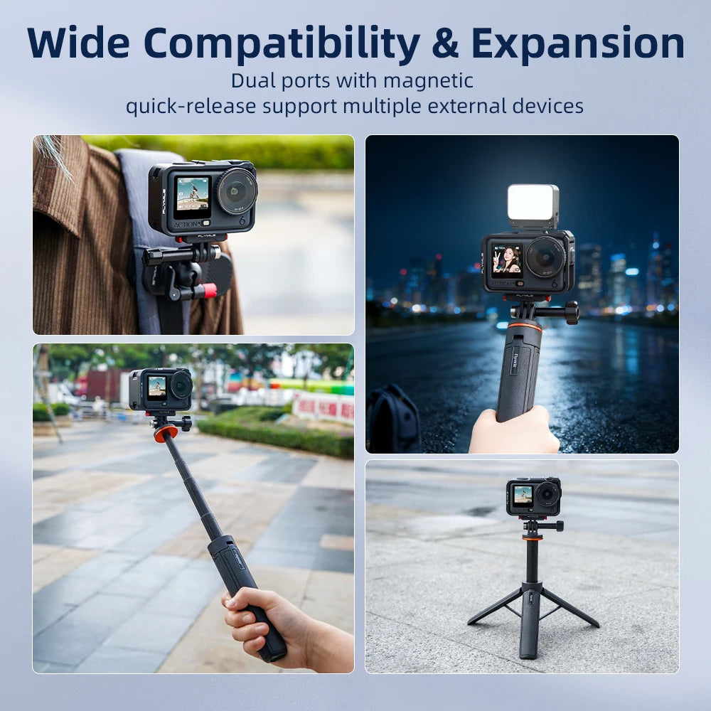 Protective Case for DJI Osmo Action 6 Camera Cage with Cold Shoe Mount