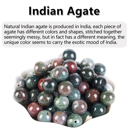 Natural Stone Beads 4-12MM Round Loose Gemstone for DIY Jewelry Making
