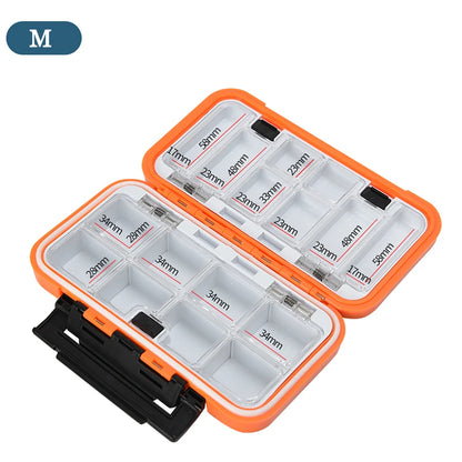 Waterproof Fishing Tackle Box Hook Lure Bait Storage Organizer Case