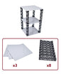 Multi-layer Desktop Storage Rack 16x16 Stackable Building Blocks