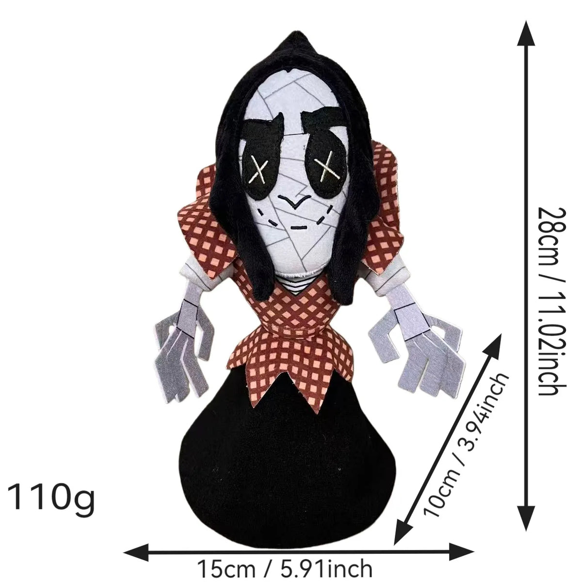Coraline Plush Doll 28cm Soft Kawaii Figure Toy Cute Birthday Gift