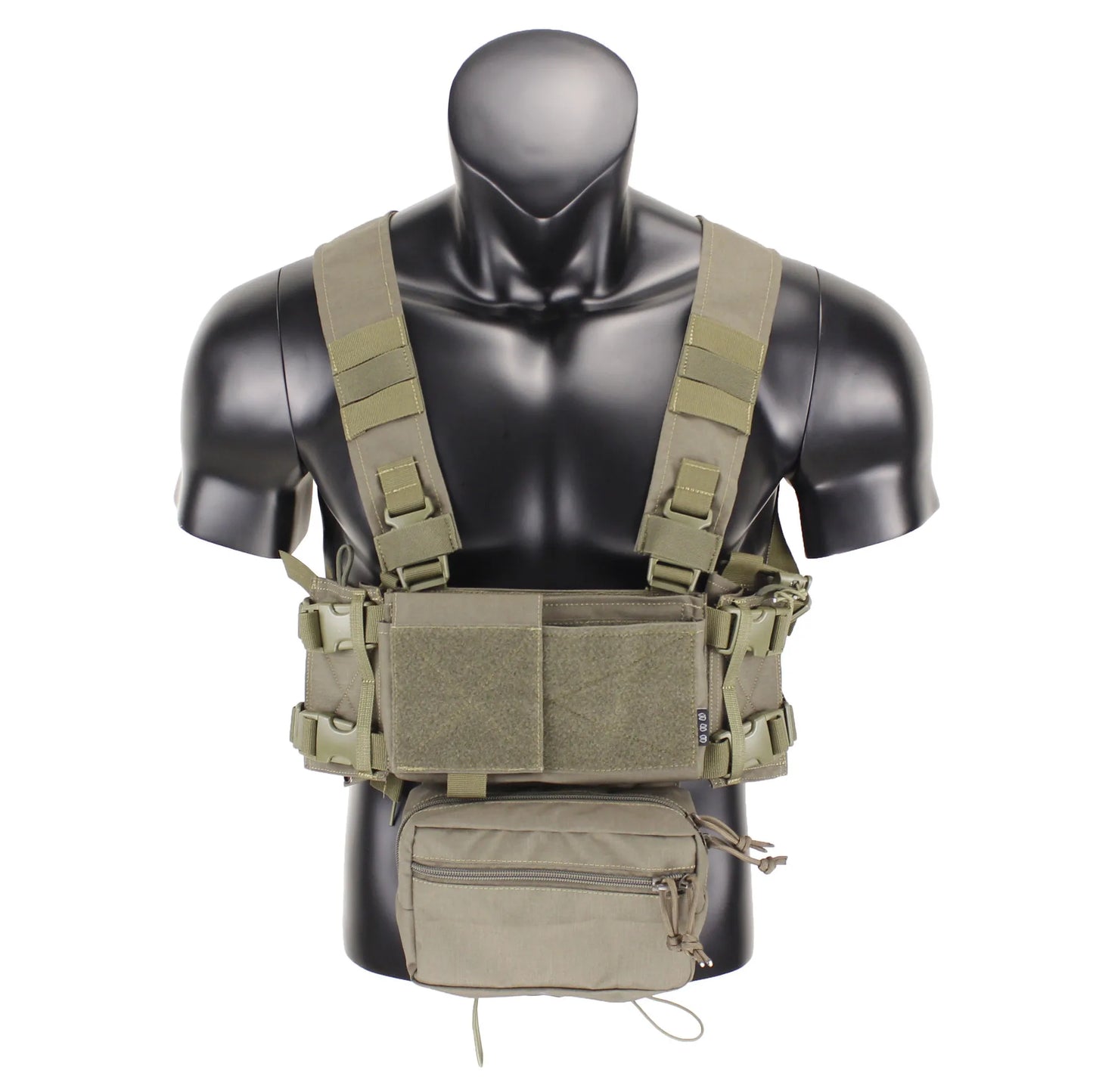 MK4 Micro Chest Rig w/ 5.56 Mag Pouch Tactical Vest Camo Airsoft Carrier