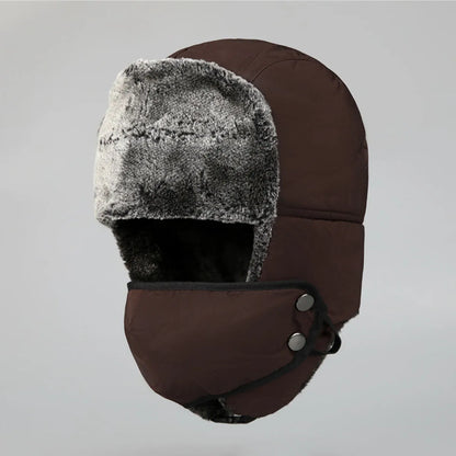 Winter Trapper Hat Ushanka Russian Faux Fur Cap for Men Women Skiing