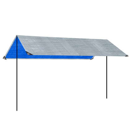 Waterproof Tarp Cover Heavy Duty Tarpaulin 3x3M Camping Ground Sheet