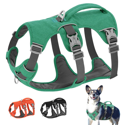 Escape Proof Dog Harness Reflective Vest with Handle for Small Medium Dogs