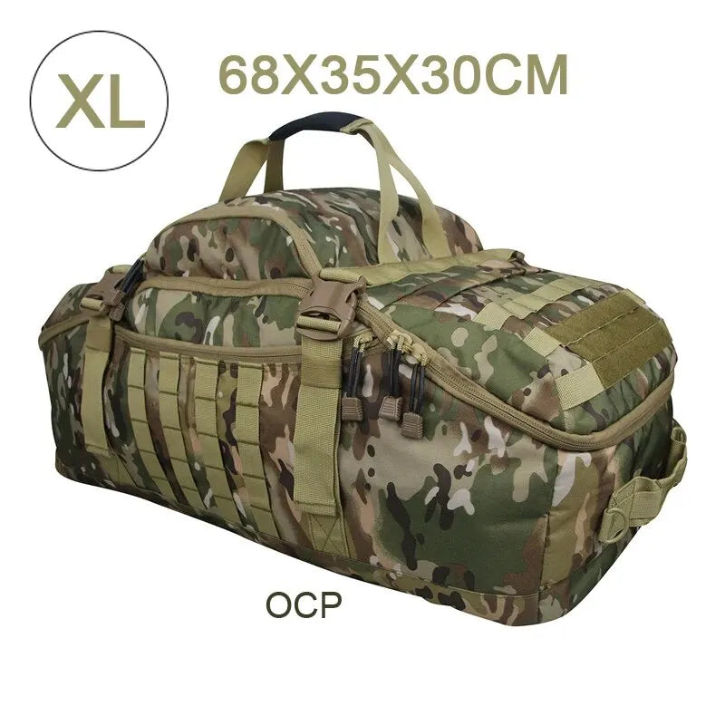 Gym Duffel Bag 80L Tactical Backpack Unisex Camping Hiking Rucksack