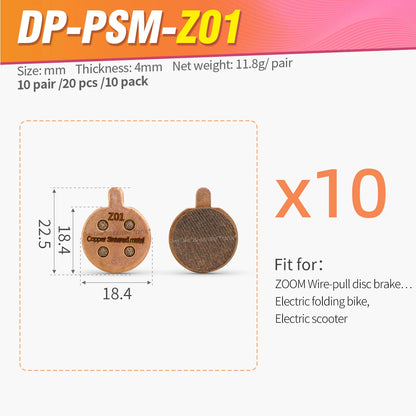 Sintered Metal Brake Pads for Ninebot F20-F40 M365 Pro Pro2 E-Scooter