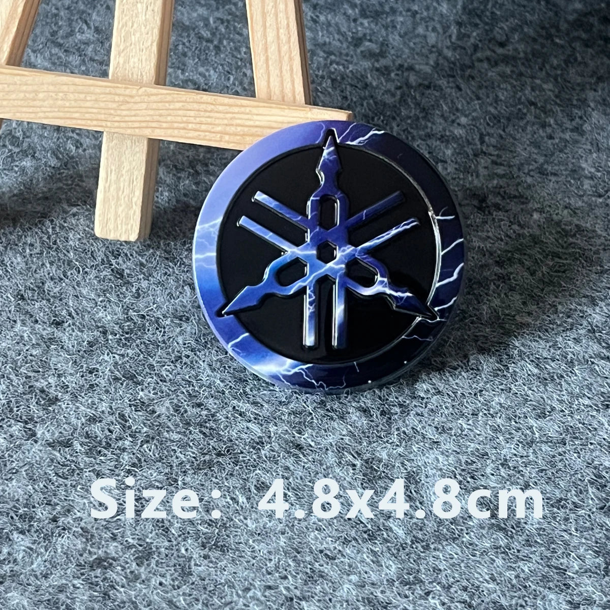 Decal Lightning Blue Yamaha 3D Emblem Stickers for Car Motorcycle