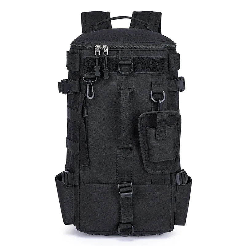 Tactical Fishing Backpack Tackle Bag with Rod Holders Large Molle Hiking