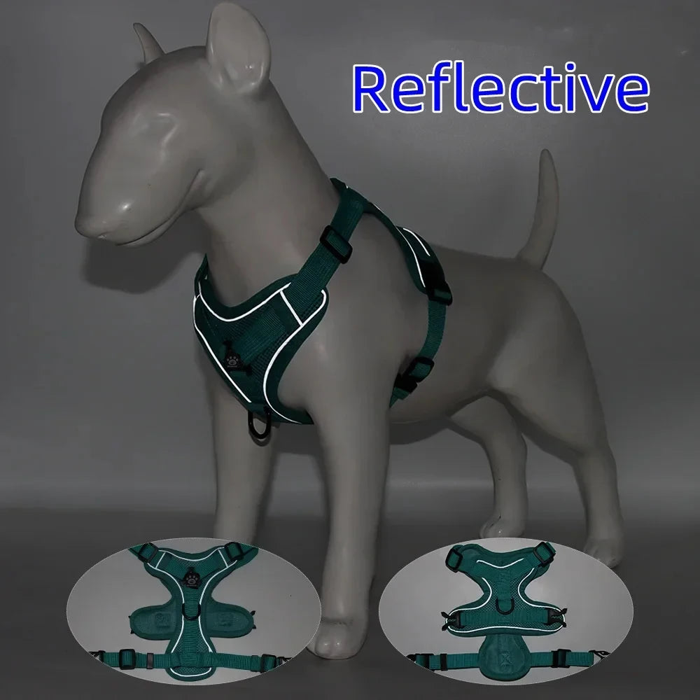 Dog Vest Strap Harness Reflective Adjustable Padded for Puppy and Cats