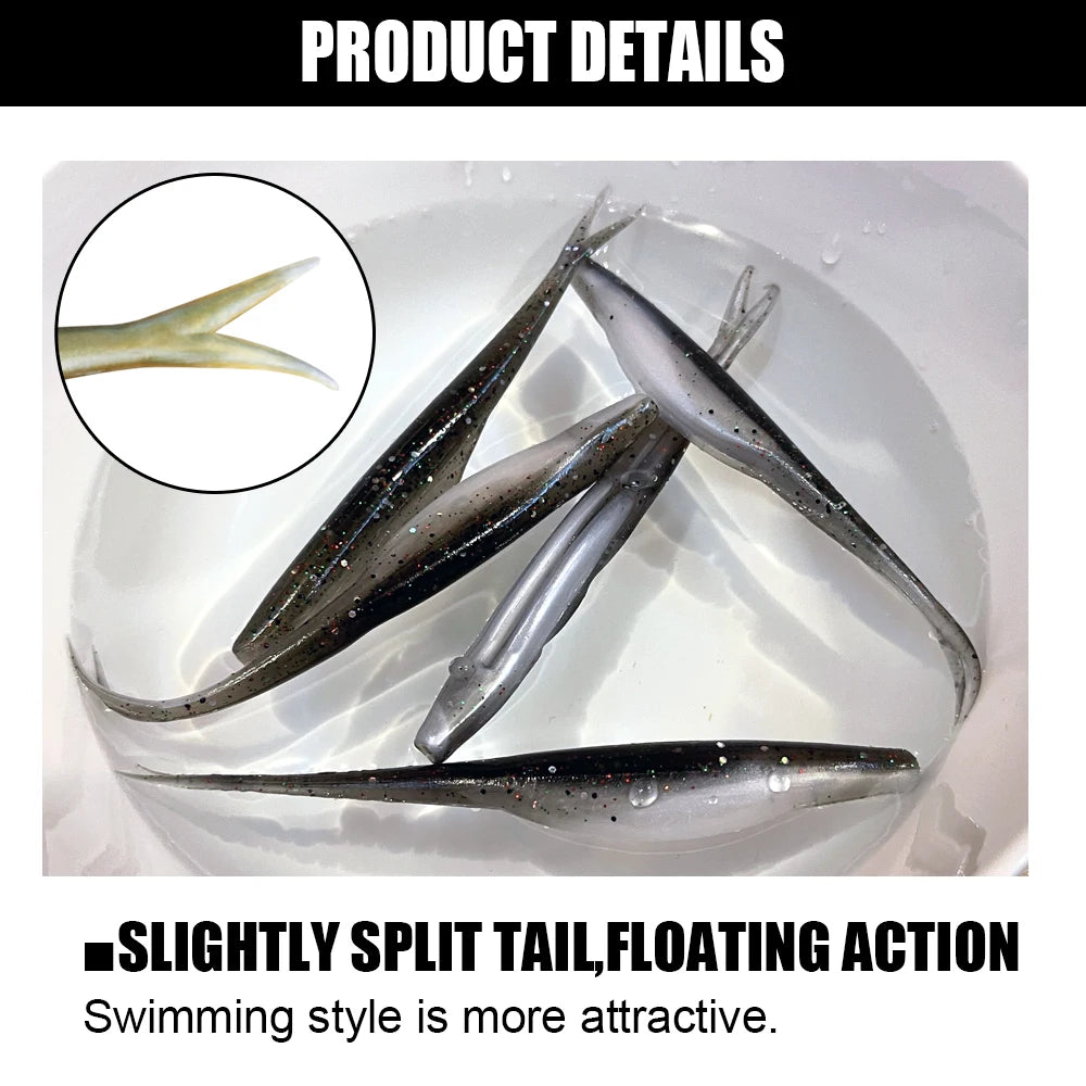 Fishing Lure Spinpoler Soft Swimbait for Bass Pike Zander Perch 5 Inch