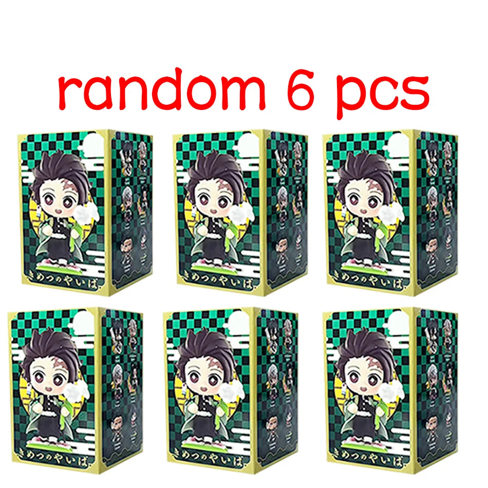 Demon Slayer Blind Box Figure Tanjiro Nezuko Anime PVC Collectible Toy