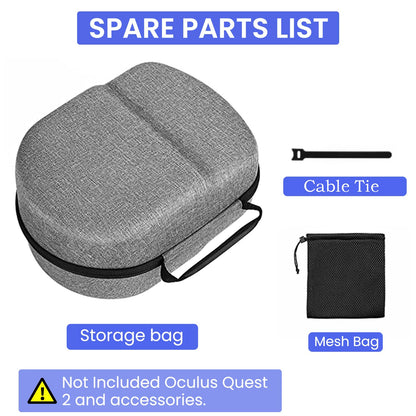 Case VR Headset for Meta Quest 3/2 Travel Carrying Bag Protective Cover