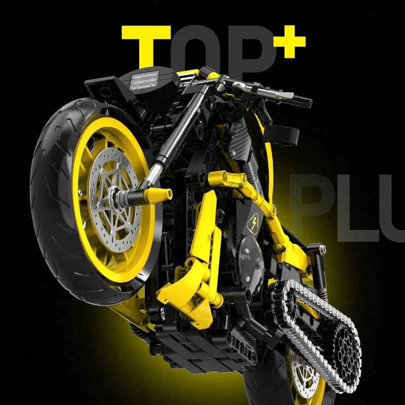 500+pcs Super Racing Motorcycle Building Blocks Technical DIY Motorbike Model Toy Gift