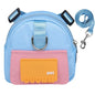 Waterproof Dogs Puppy Bag Outdoor Travel Backpack with Harness & Collar