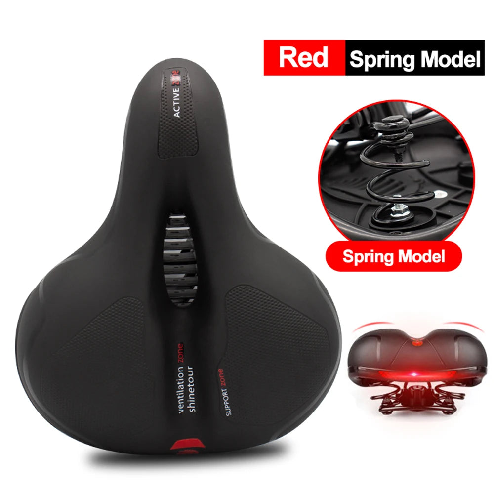 Comfort Bike Saddle Hollow Breathable Shockproof Seat for MTB Road Men/Women