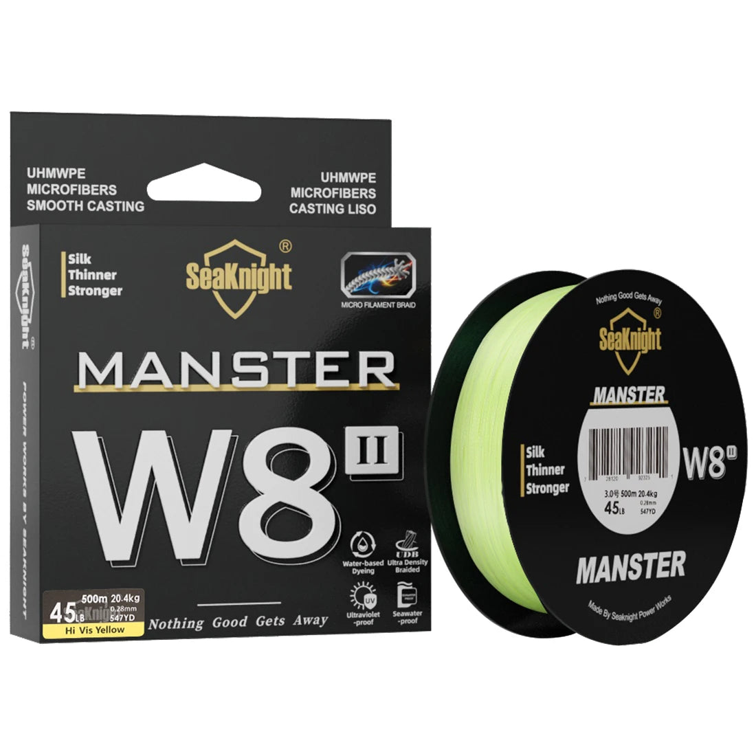 SeaKnight Fishing Line 500m Braided PE Saltwater 15-100LBs W8 II