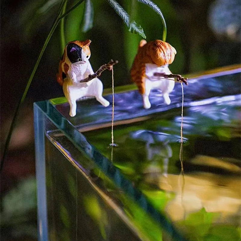 Fishing Ornament Aquarium Decoration Cartoon Landscaping Accessories