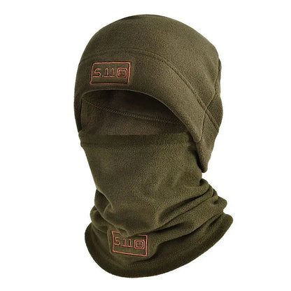 Tactical Fleece Hat Scarf Set Thermal Winter Balaclava Face Mask Cycling Neck Warmer