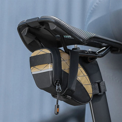 Bike Seat Bag Waterproof Bicycle Saddle Bag Under Seat Reflective Bicycle Under Seat Pouch for Mountain MTB Road Foldable Bikes-EXPROTAS