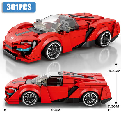 Car Series Building Blocks Model Sets Sports Racing Speed Champion DIY Educational Bricks Toys Boys Kids Adult Christmas Gifts-EXPROTAS
