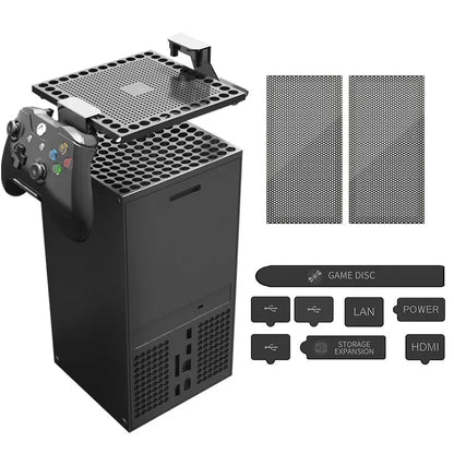 Aolion Dust Filter Cover For Xbox Series X Console Top Back Protector with Plugs
