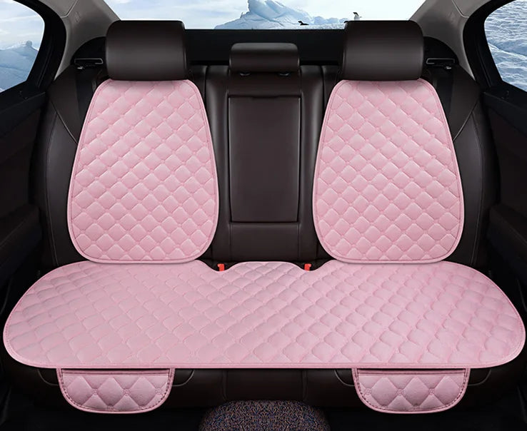 Car Seat Cover Front/Rear Velvet/fur Seat Cushion Protector Pad Black/Red/Beige/Grey/Coffee/Brown For Renault Kadjar F3 X45-EXPROTAS