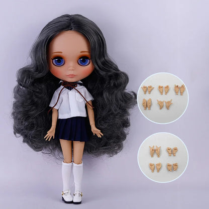 ICY DBS Blythe Doll Tan Skin Matte Face 1/6 BJD Joint Body Neo BL2240