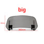 Adjustable Windshield Extension Spoiler Clamp On Motorcycle Windscreen Deflector