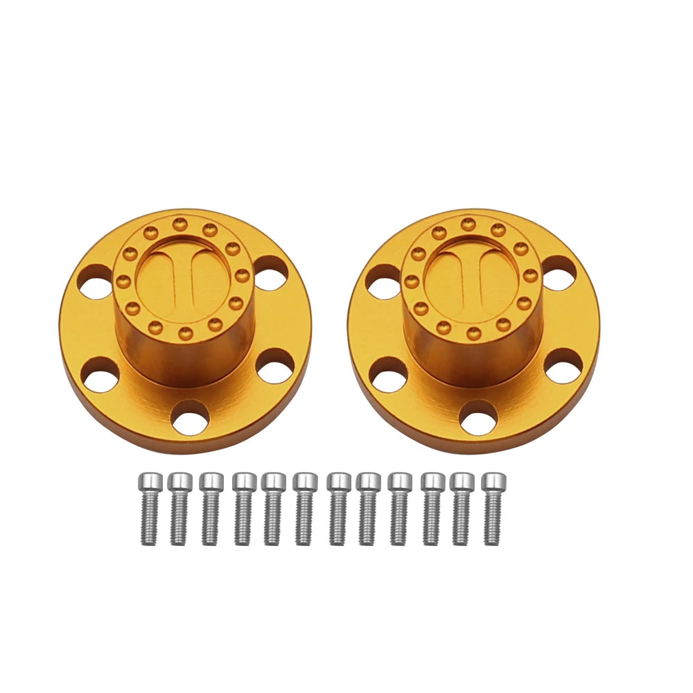 1/10 RC Crawler Metal Wheel Center Dust Caps 6-Hole for 1.9" & 2.2" Wheels - EXPROTAS