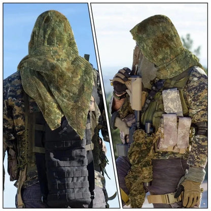 Veil Camo Mesh Scarf for Outdoor Camping Hiking Hunting Activities
