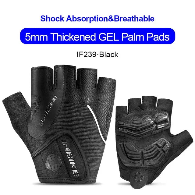 Half Finger Cycling Gloves Shockproof Gel Pad for MTB Gym Fitness