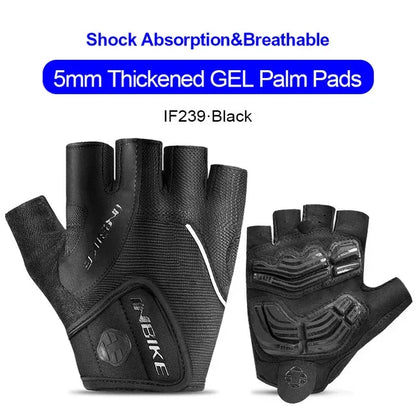 Half Finger Cycling Gloves Shockproof Gel Pad for MTB Gym Fitness