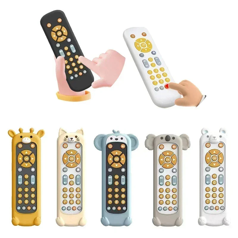 TV Remote Control Toy for Babies with Music and Light - Educational Sensory Toy