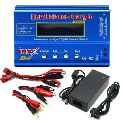 IMAX B6 80W Balance Digital Charger for Lipo NiMh RC Battery 12V 5A