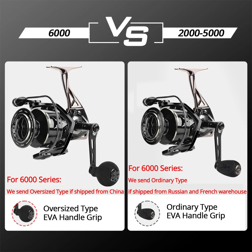 KastKing Megatron Spinning Fishing Reel 18KG Max Drag  7+1 Ball Bearings Aluminum Spool Carbon Fiber Drag Saltwater Fishing Coil-EXPROTAS