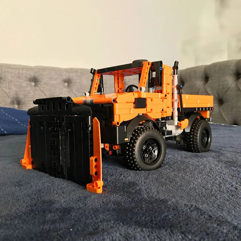 NEW Technical 1264PCS MOC Building Blocks Truck Model Unimog U1400 Snowplow Cars MOD 42126 F-150 DIY Bricks Toys Assemble Gifts-EXPROTAS