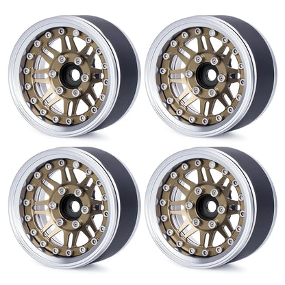 1.9 Aluminium Beadlock Wheels Adjustable Offset Rims 1/10 RC Crawler TRX4