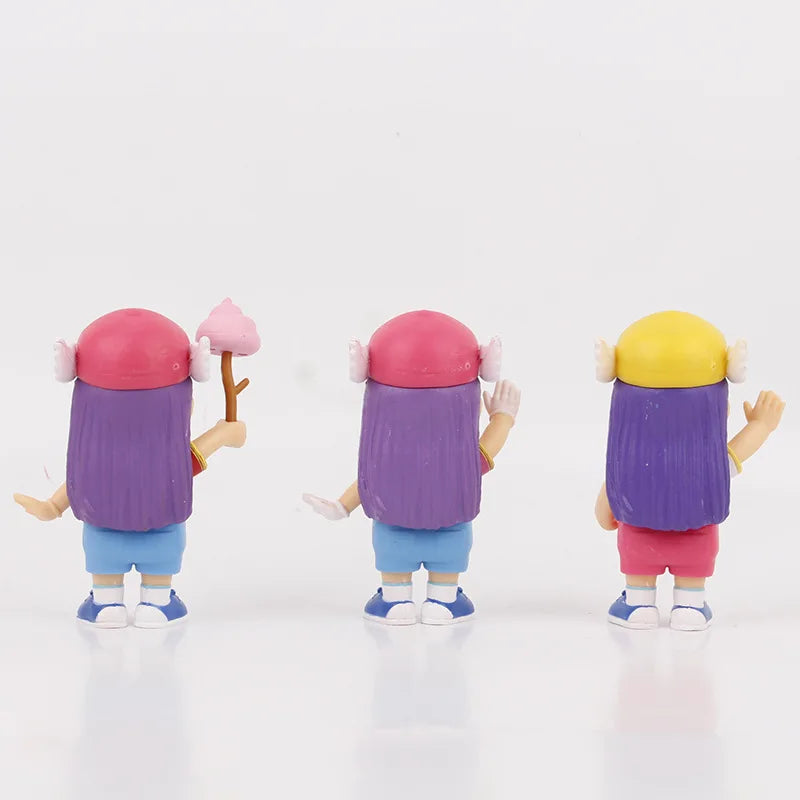 6pcs Arale Figure Set 10cm Cute Anime Collectible Models