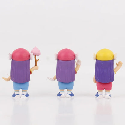 6pcs Arale Figure Set 10cm Cute Anime Collectible Models