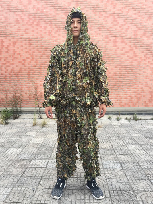 Ghillie Suit Camo Set for Men Women Kids Hunting Jungle Hooded Outfit