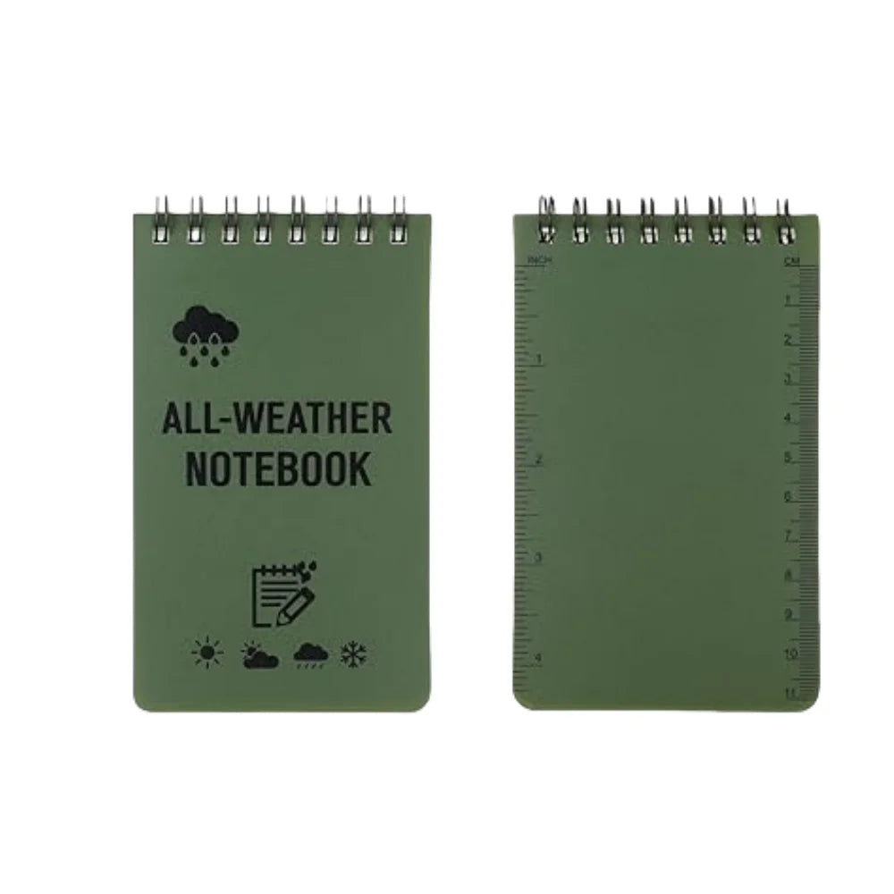 Waterproof Tactical Pocket Notebook Lined Notepad All Weather Pages
