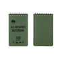 Waterproof Tactical Pocket Notebook Lined Notepad All Weather Pages