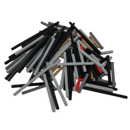 120PCS MOC Technology Blocks Plastic Axle Sticks Compatible with Various Models