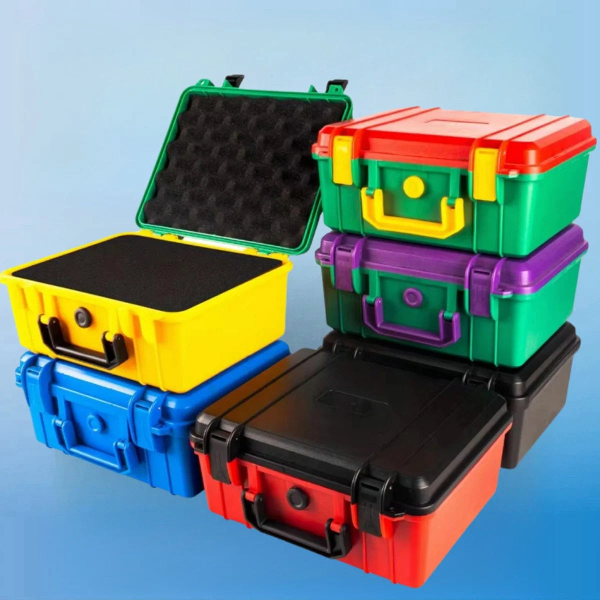 Portable Hardware Storage Box Waterproof Shockproof Dustproof Case 280x240x130mm