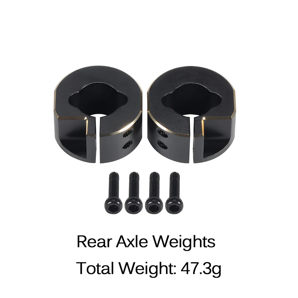 TRX4M Brass Steering Link Knuckle Diff Cover Caster Block Weights 1/18 RC