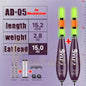 2PCS Rock Fishing Floats 5.2mm Night Light Float w/ Color Change Tail