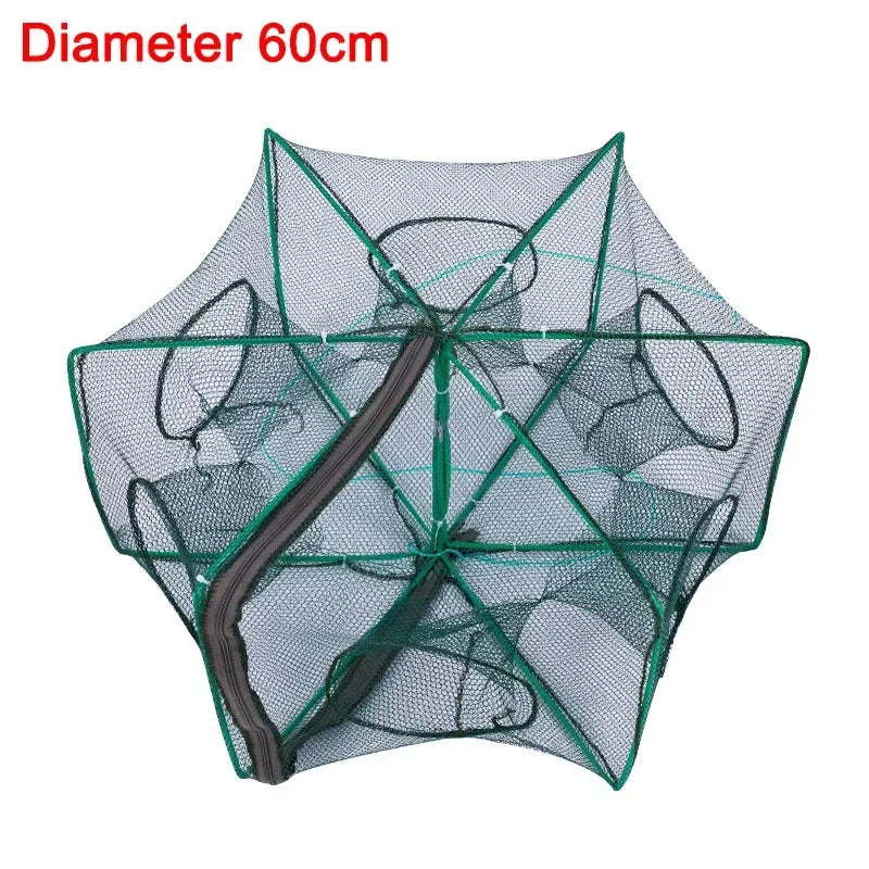 Fishing Net Crayfish Trap Folding Mesh Cage Crab Shrimp Catcher