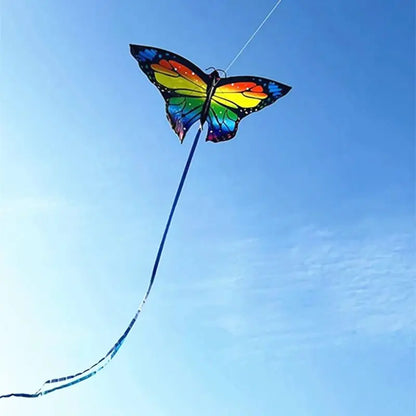 Butterfly Kite 50m Line Beautiful Outdoor Flying Game Activities Colorful