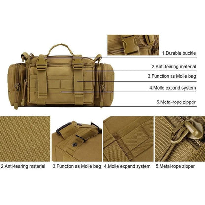 Outdoor Tactical Pack Waist Bag Camping Hiking Pouch Chest Bag Large